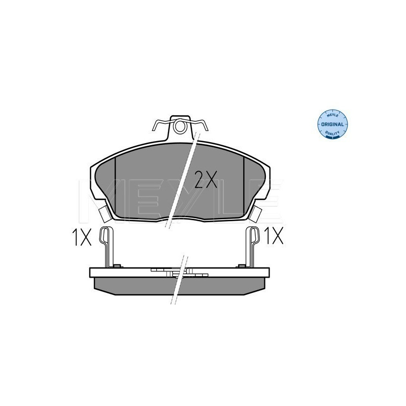 MEYLE 025 215 1518/W Bremsbeläge Vorne für Civic 200 400 800 Concerto 45 25 Freelander MG ZS Coupe