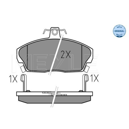 MEYLE 025 215 1518/W Brake Pads Set Front for Civic 200 400 800 Concerto 45 25 Freelander MG ZS Coupe