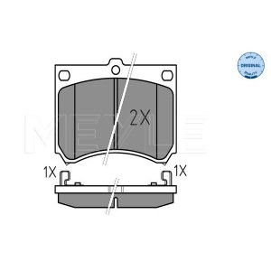 MEYLE 025 215 3915 Pastillas de freno delantero para FAMILIA 323 MX-3