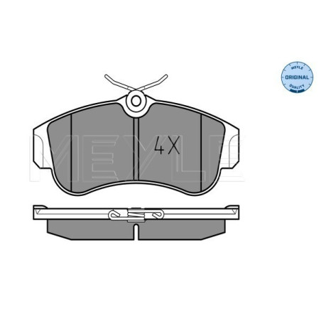 MEYLE 025 215 4617 Brzdové platničky predné pre Nissan Primera Almera