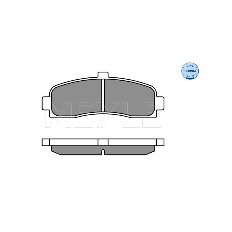 MEYLE 025 216 2615 Brzdové destičky přední pro Nissan Micra