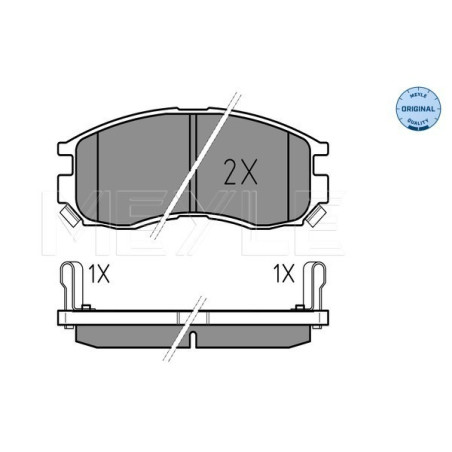MEYLE 025 216 4716/W Brake Pads Set Front for Galant Space Wagon Runner Eclipse Lancer Santamo Colt