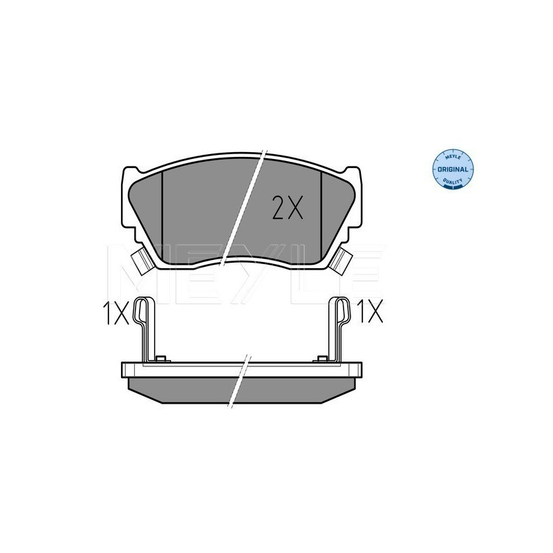 MEYLE 025 216 5716/W Brzdové platničky predné pre Nissan Sunny 100
