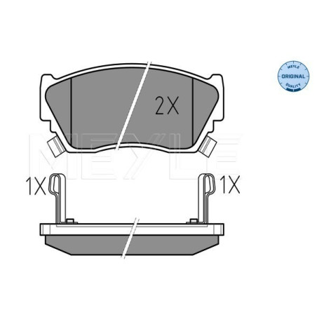 MEYLE 025 216 5716/W Brake Pads Set Front for Nissan Sunny 100