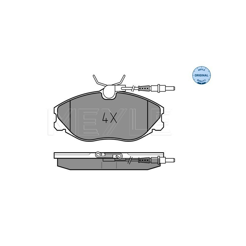 MEYLE 025 216 7419/W Brzdové platničky predné pre 406 Xsara 607 ZX 306