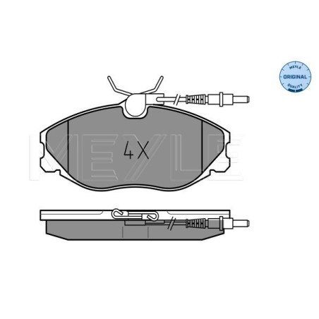 MEYLE 025 216 7419/W Plaquettes de frein avant pour 406 Xsara 607 ZX 306