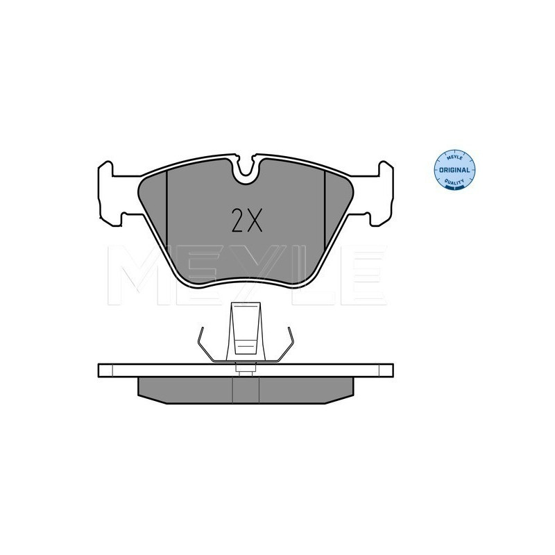MEYLE 025 216 7720 Pastillas de freno delantero para BMW 5