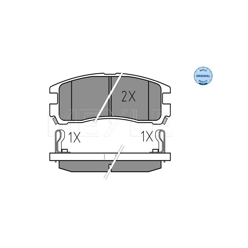 MEYLE 025 217 0615/W Klocki hamulcowe tył dla Galant Space Runner Wagon PAJERO Eclipse Sapporo