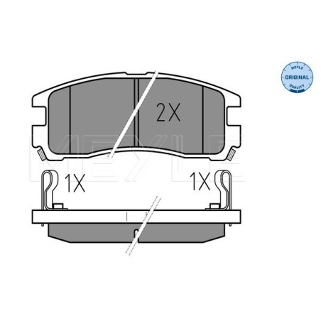 MEYLE 025 217 0615/W Brzdové platničky zadné pre Galant Space Runner Wagon PAJERO Eclipse Sapporo