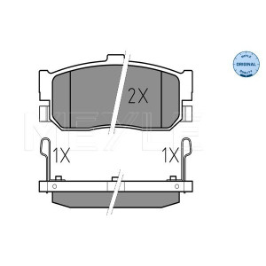 MEYLE 025 217 1316/W Pastillas de freno trasero para Primera Almera Maxima 100 Sunny i30