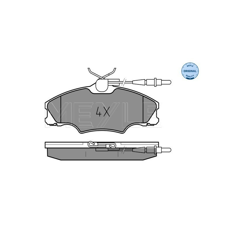 MEYLE 025 217 2419/W Bremsbeläge Vorne für Peugeot 406