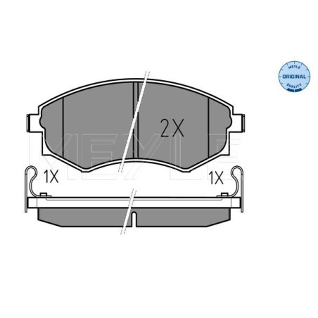 MEYLE 025 217 2517/W Brzdové destičky přední pro Sonata Lantra Elantra Coupe Primera Rexton Matrix