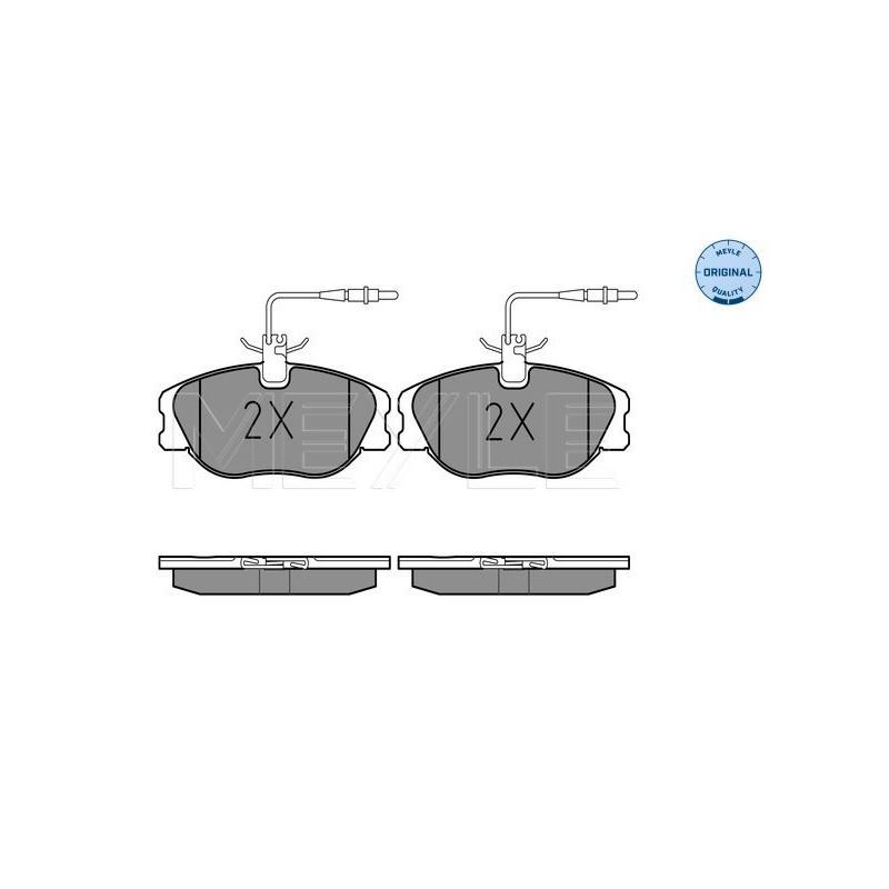 MEYLE 025 218 0119/W Brake Pads Set Front for Expert Scudo JUMPY Evasion 806 Ulysse Zeta