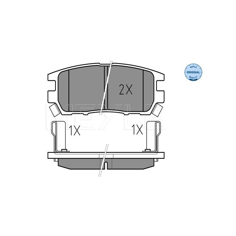 MEYLE 025 218 4014/W Pastiglie freno posteriore per Pajero Sport L 400 Sigma Shogun