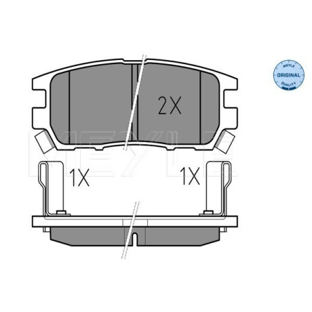 MEYLE 025 218 4014/W Pastiglie freno posteriore per Pajero Sport L 400 Sigma Shogun