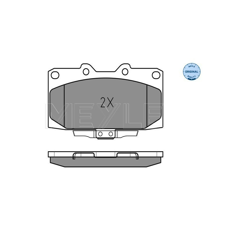 MEYLE 025 218 5415/W Brzdové platničky predné pre Subaru Impreza