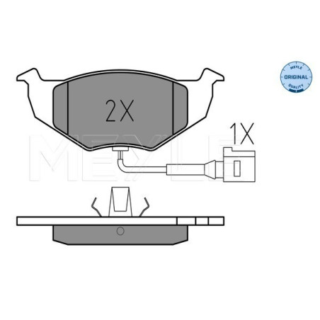 MEYLE 025 218 6817/W Brake Pads Set Front for Fabia Polo