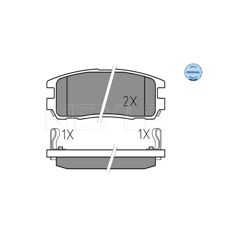 MEYLE 025 218 7514/W Brake Pads Set Rear for Frontera Trooper Monterey