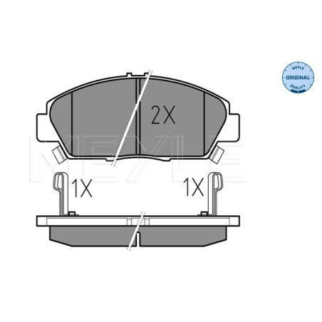 MEYLE 025 218 7918/W Brzdové platničky predné pre Accord Prelude 600 Legend Civic Shuttle