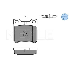 MEYLE 025 219 0417/W Pastillas de freno trasero para Mercedes Vito V
