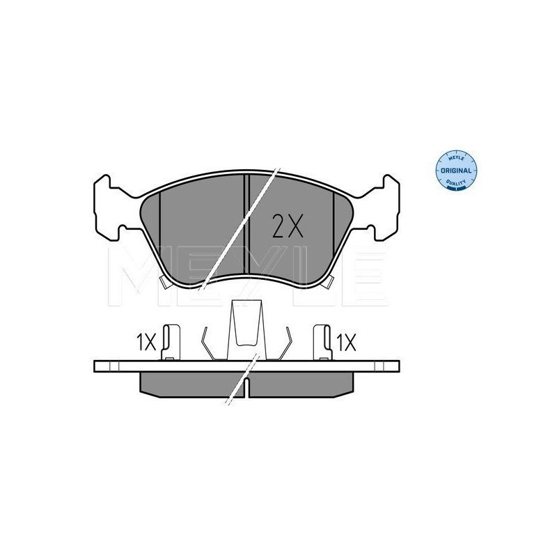 MEYLE 025 219 7617/W Pastiglie freno anteriore per Toyota Avensis