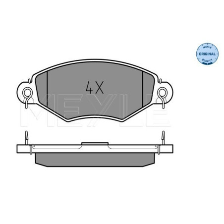 MEYLE 025 219 8018 Brake Pads Set Front for Kangoo Kubistar 206 Xsara Thalia