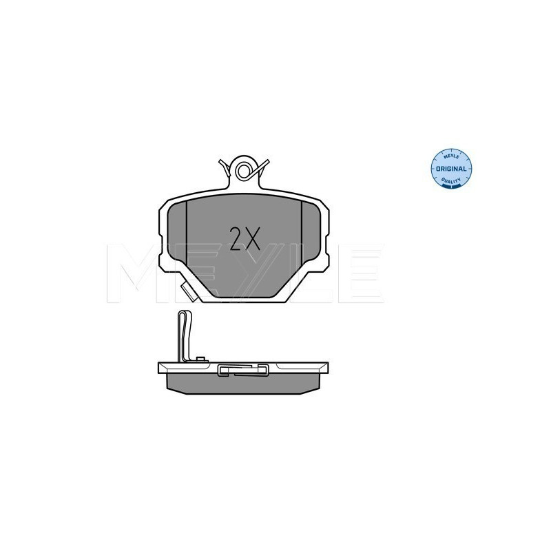 MEYLE 025 219 9915 Brzdové platničky predné pre Fortwo City-Coupe Cabrio Roadster Crossblade