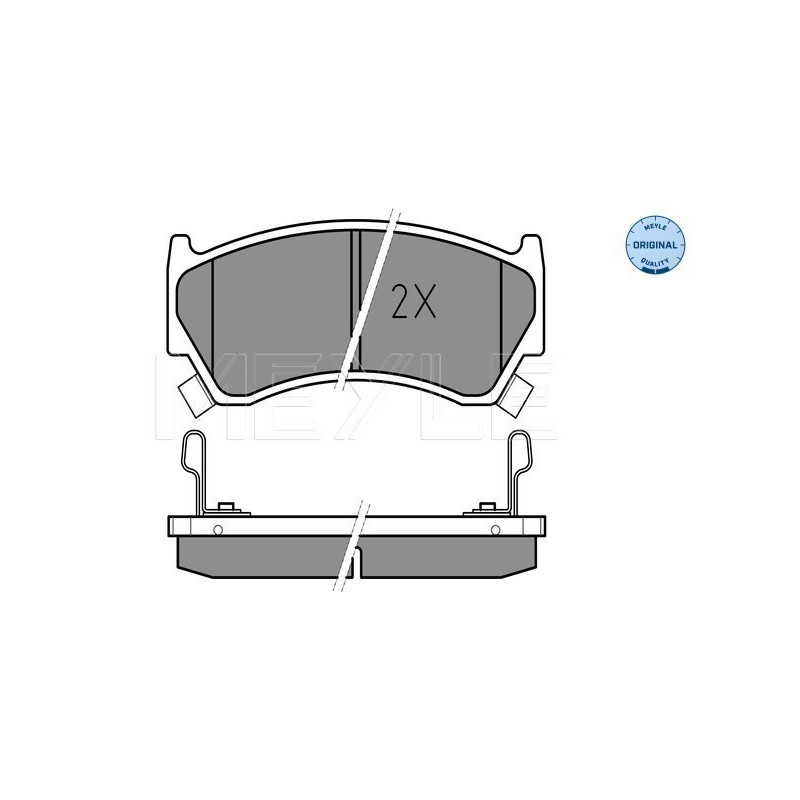 MEYLE 025 230 0415/W Bremsbeläge Vorne für Nissan Almera
