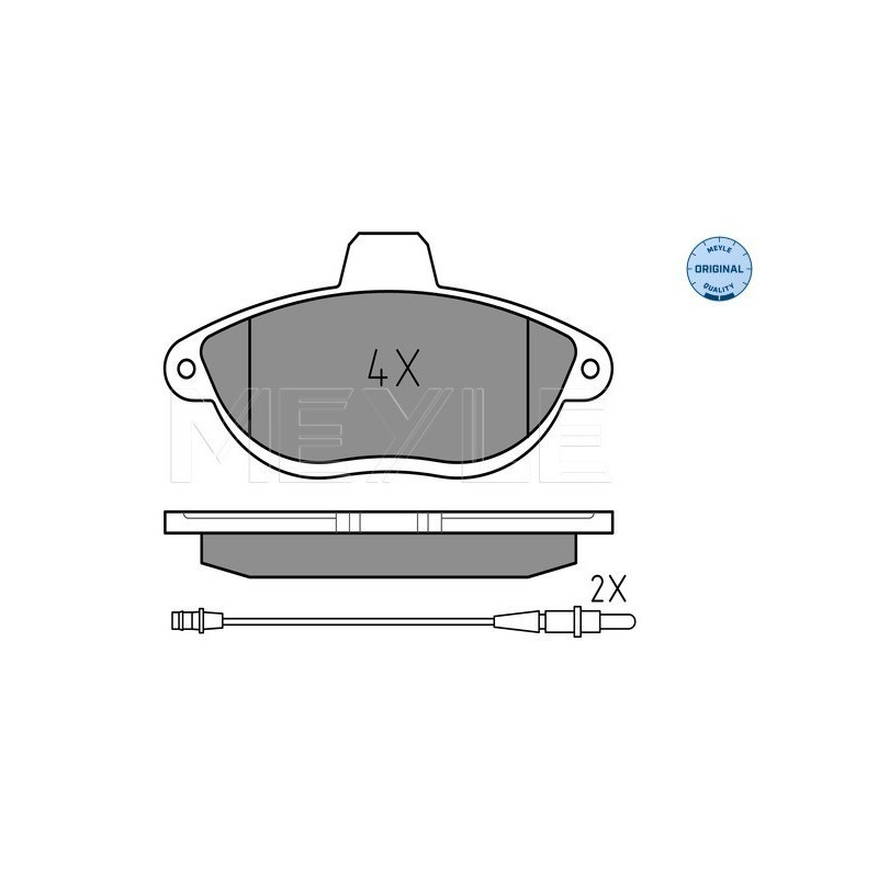 MEYLE 025 230 4218/W Klocki hamulcowe przód dla Expert Scudo JUMPY 806 Evasion Ulysse