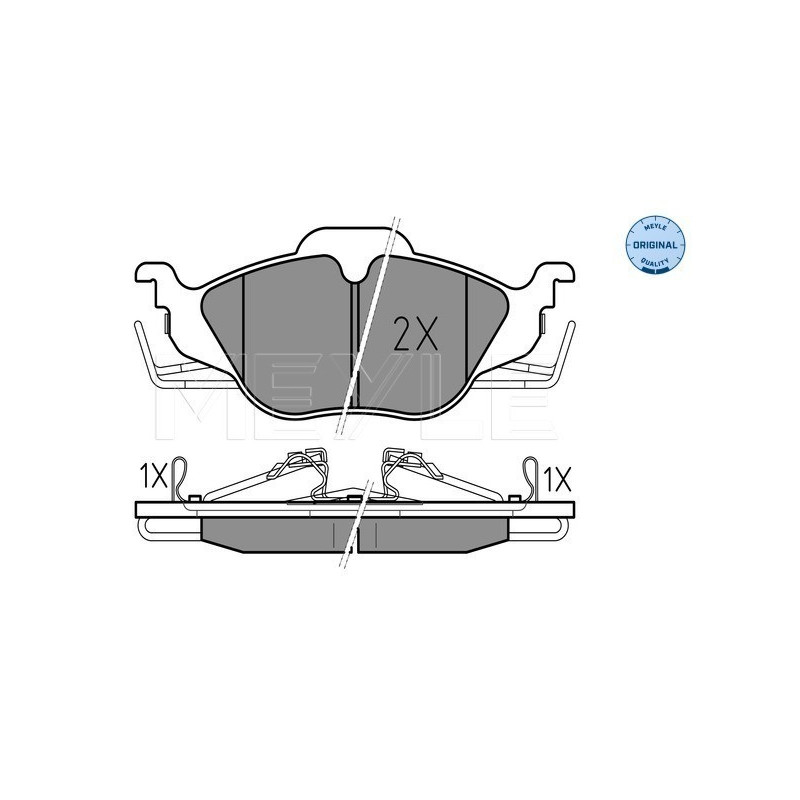MEYLE 025 230 6317/W Brake Pads Set Front for Astra Astravan Zafira