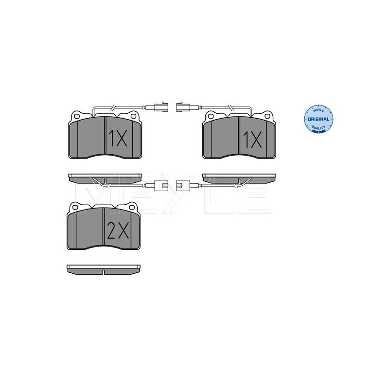 MEYLE 025 230 9216/W Plaquettes de frein avant pour Giulietta 166 159 Kappa Brera Spider 156 147