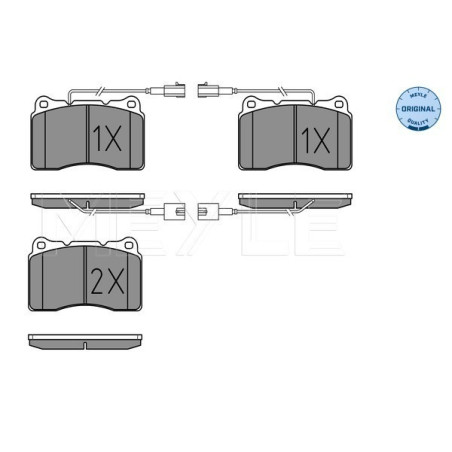 MEYLE 025 230 9216/W Plaquettes de frein avant pour Giulietta 166 159 Kappa Brera Spider 156 147