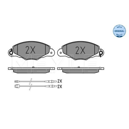 MEYLE 025 231 3518/W Klocki hamulcowe przód dla Citroen Xantia XM
