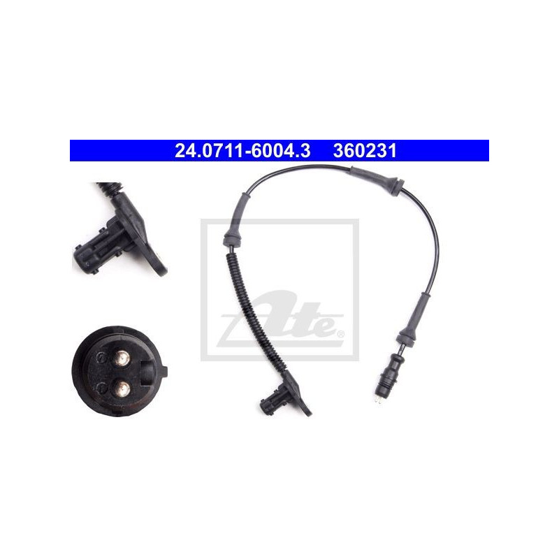 Front ABS Sensor for Renault Master II (1998-2002) ATE 24.0711-6004.3