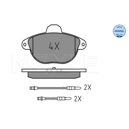 MEYLE 025 231 4617/W Pastillas de freno delantero para Citroen Xantia