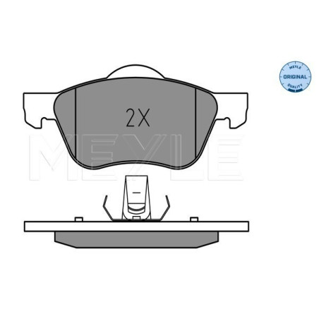 MEYLE 025 231 6017 Brake Pads Set Front for Nissan Primera