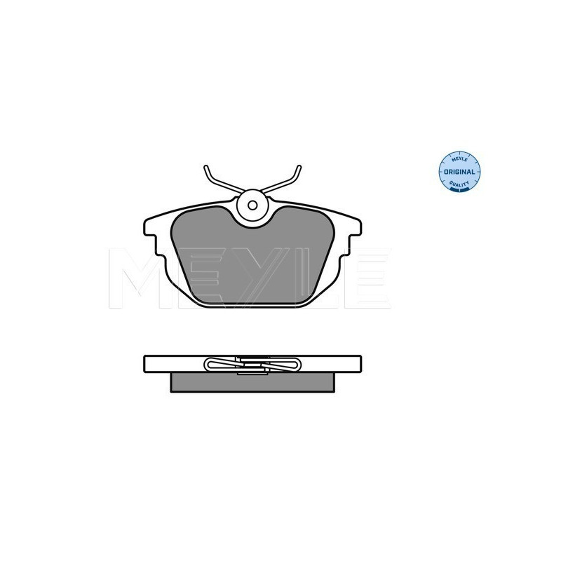 MEYLE 025 231 7714 Klocki hamulcowe tył dla Dedra 155 145 146 Delta Marea Spider GTV Punto Tempra