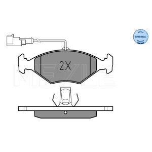 MEYLE 025 232 2018/W Brzdové destičky přední pro Palio Siena Dedra