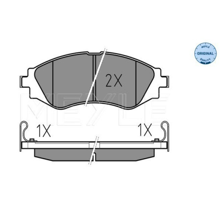 MEYLE 025 232 3417/W Bremsbeläge Vorne für Nubira Lacetti Lanos Tacuma Epica Rezzo Leganza Evanda