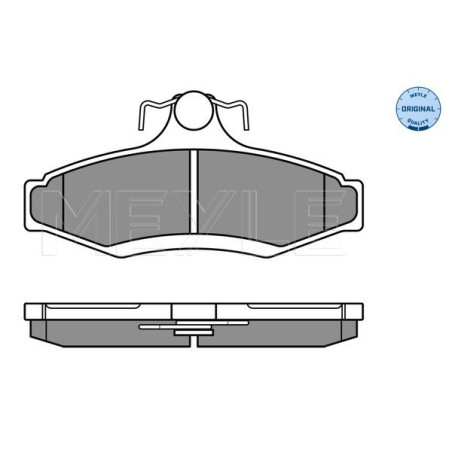 MEYLE 025 232 3714 Brzdové platničky zadné pre Nubira Korando Musso Leganza