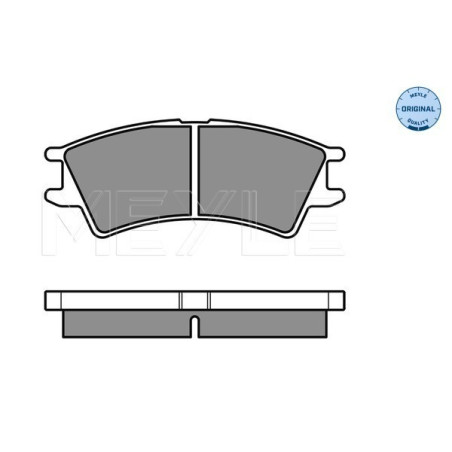 MEYLE 025 232 3816/W Brzdové platničky predné pre Hyundai Atos