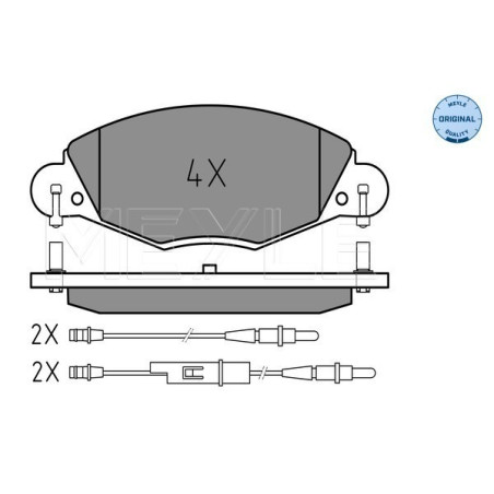 MEYLE 025 232 7318 Brzdové destičky přední pro Citroen C5