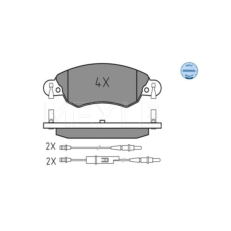 MEYLE 025 232 7617/W Brake Pads Set Front for Citroen C5