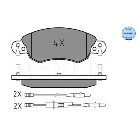 MEYLE 025 232 7617/W Bremsbeläge Vorne für Citroen C5