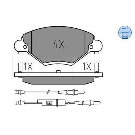 MEYLE 025 232 7717/W Brake Pads Set Front for Citroen C5