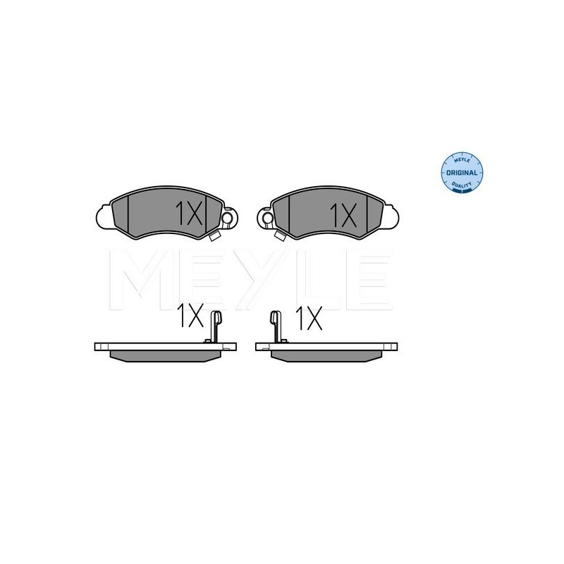 MEYLE 025 232 9614/W Bremsbeläge Vorne für Swift Justy