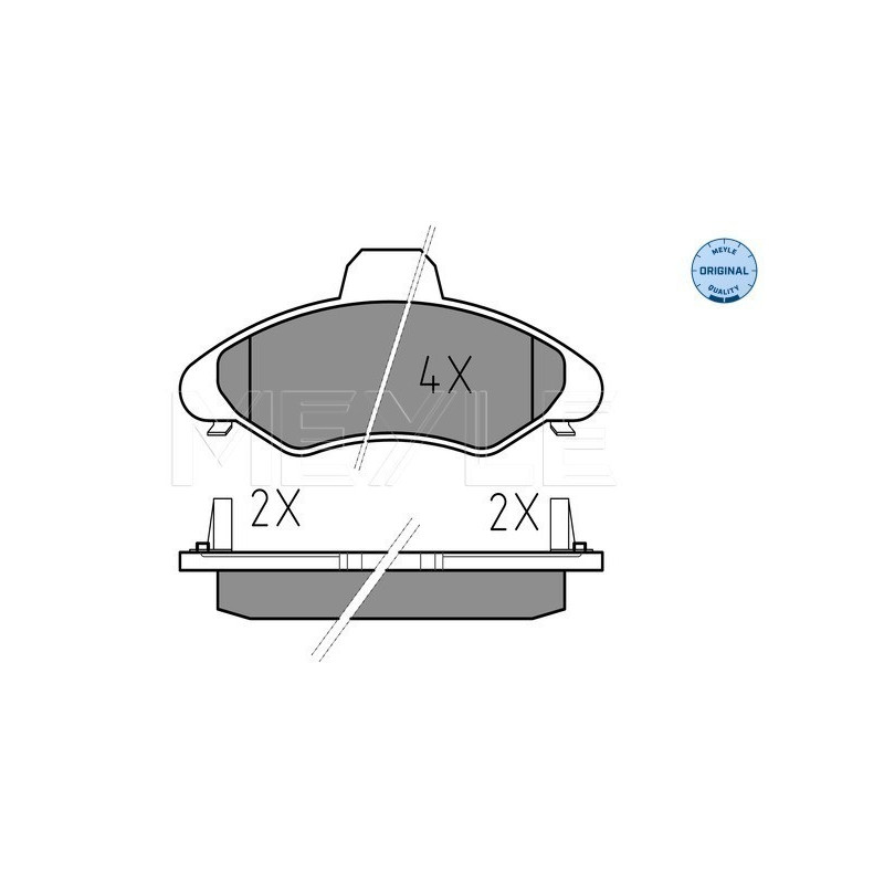 MEYLE 025 233 0018/W Pastillas de freno delantero para Ford Escort Orion