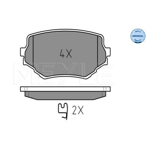 MEYLE 025 233 1414/W Brzdové platničky predné pre Suzuki Vitara