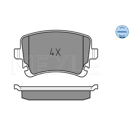 MEYLE 025 233 2617 Plaquettes de frein arrière pour A6 Transporter Multivan A8 A4