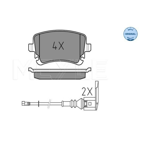 MEYLE 025 233 2617/W Pastillas de freno trasero para Transporter Multivan A6